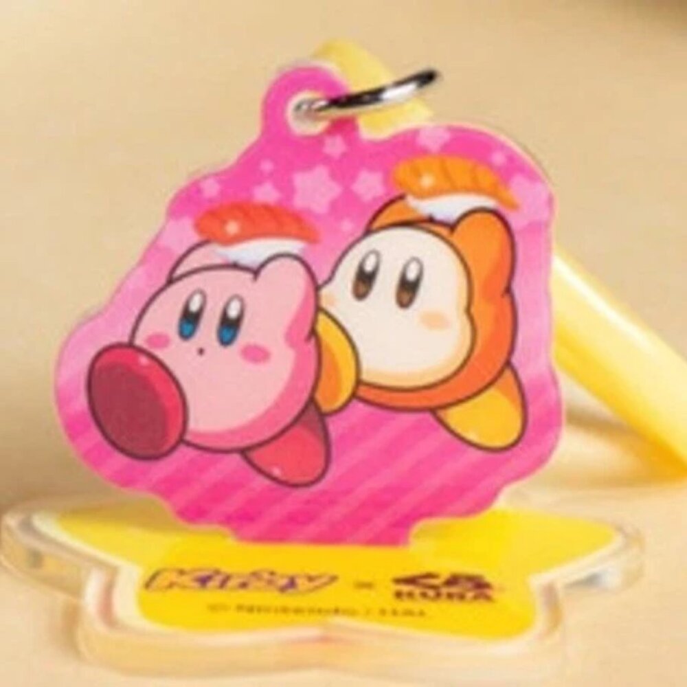 Kirby X Kura Sushi Bikkura Pon Collaboration Acrylic Charm Stand BRAND NEW